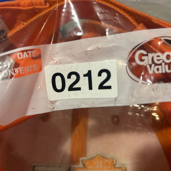 Vintage HARLEY DAVIDSON Hat Adult Ford Orange Cap 90s Y2K Biker Heavy Duty (212) - Picture 5 of 5